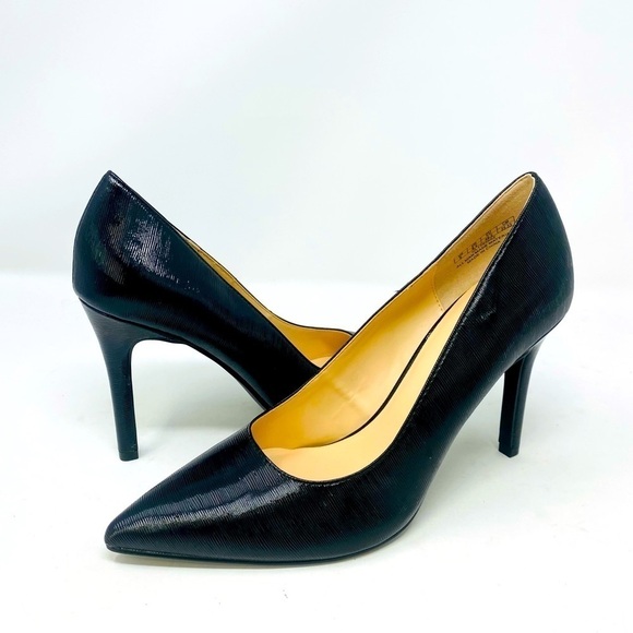 Jenn Ardor 4” Black Texture Pumps Size 9 - Picture 1 of 6